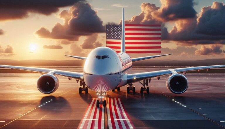 Private jet on runway symbolizing Qatar’s $400M gift to Trump Presidential Library